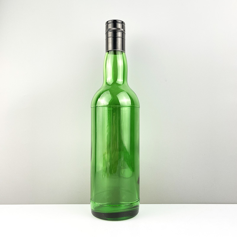 Body Material Glass 750ml Clear Round Olive Oil Bottle for Dispensing and Storage