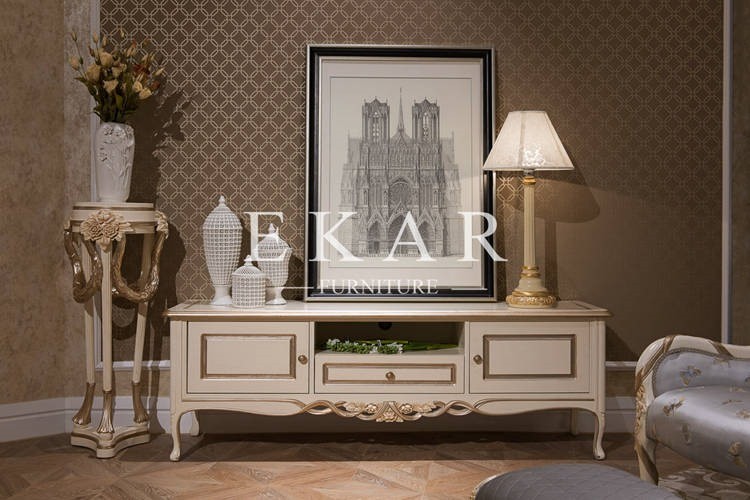 Home Furniture Western-Style Modern Tv Stand Modern Recycle Wood Tv Stand
