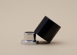 China Matte Black Perfume Bottle Lids Cylinder Shape Leak Proof High Reliability wholesale