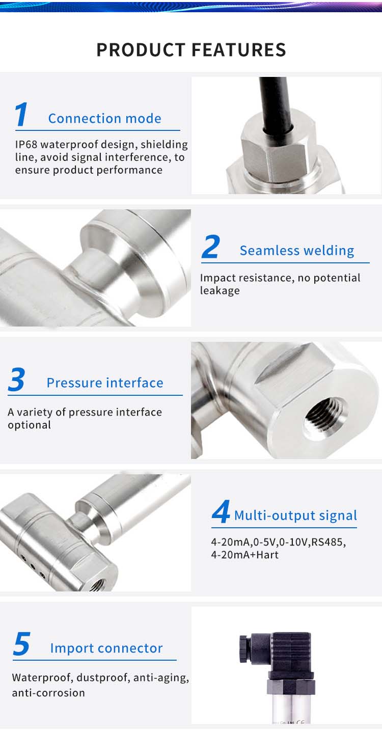 Silicon Diaphragm Differential Pressure Sensor For Mems Water Pipe