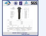Customized Standard 35# Double-Head Railway Sleeper Screws Rail Fasteners
