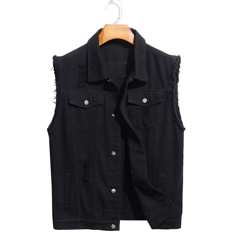 Manufactuer OEM Light Blue Oversized Woman Sleeveless Denim Vest