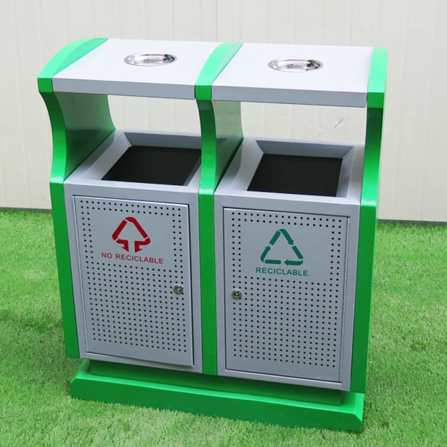 70L Two Compartment Trash Can