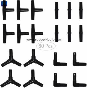 China Aquarium Airline Tubing Connectors Black Plastic,Standard 3/16&quot; Air Tubing wholesale