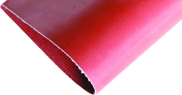 Red Silicone Composite Fiberglass Fabric , One Side / Double Silicone Coated
