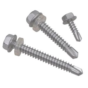 China Hex Flange Head Self Tapping Screws Hexagon Washer Head Screws wholesale