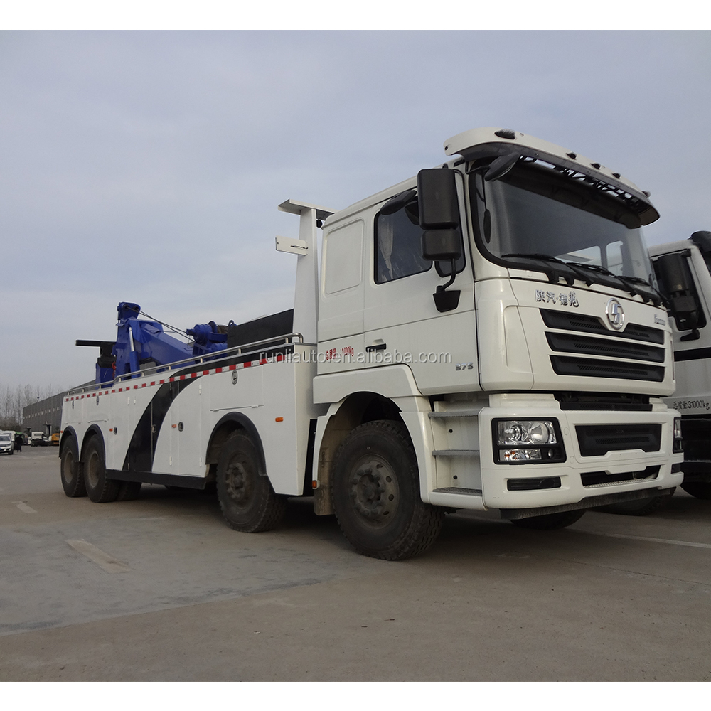 SHACMAN 12 Wheels Rotator Tow Truck 6x4 Driving Tow Wrecker Truck 50 Ton