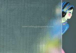 China Transparent 4mm Karatachi Figured Glass Interior Partition and Bathroom wholesale