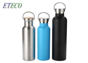 China Custom Double Wall Insulated Water Bottle , Reusable Metal Sports Bottle wholesale