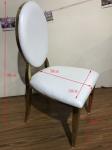 Fully Gold Plated 99cm Brushed Stainless Dining Chairs
