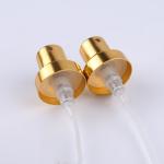 Glossy Gold Aluminum Plastic PET Perfume Crimp Spray Pump 20mm