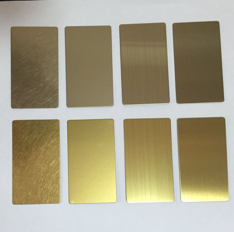 Gold color stainless steel sheet mirror finish 304 factory China supplier
