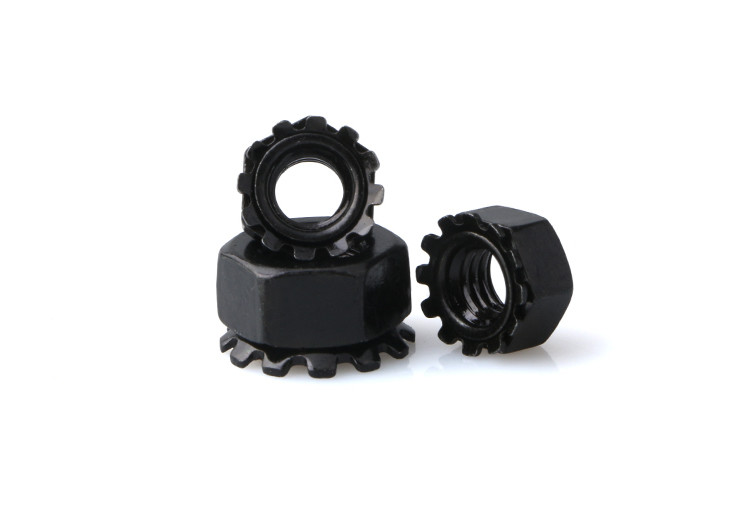 Zinc Plated Steel& Stainless Steel Locknut with External-Tooth Lock Washer K Locknuts