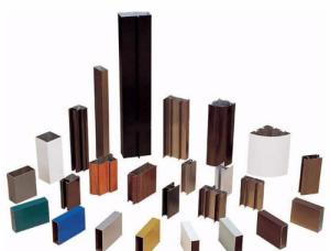 China Square Round Powder Coated Aluminum Profile Silver Black Bronze Champagne Colors wholesale