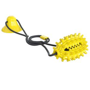 China Teeth Cleaning TPR Dog Toothbrush Toys With Elastic Interactive Toys Pet Products wholesale