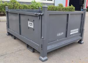 China Forklift Q235 Steel Stillage Cage Pallet Storage Bins Corrosion Protection wholesale