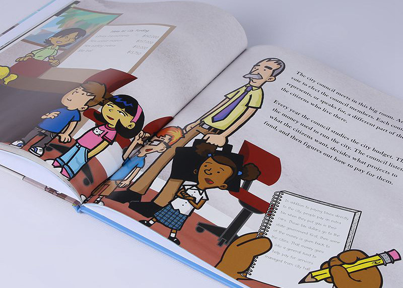 Glossy Perfect Binding Hardback Children'S Books For Children Education