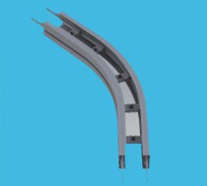 China 65mm vertical conveyor beams conveyor straight running tracks aluminium materials wholesale