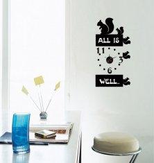 China Animal Nontoxic Vinyl Designer Wall Sticker Clocks 10A063 wholesale