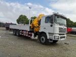 SHACMAN Shacman F3000 Crane Cargo Truck 8x4 380hp Cargo Box Truck EuroII