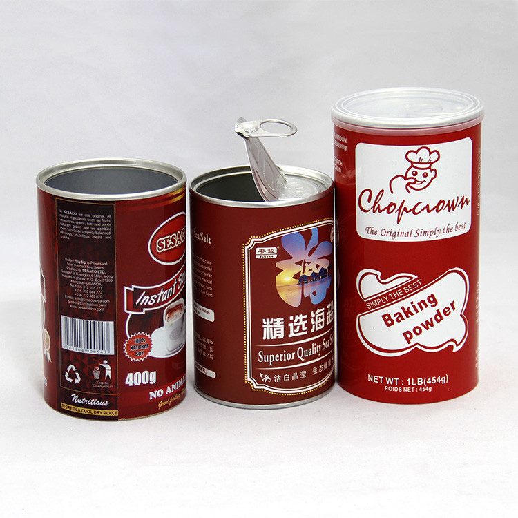 Luxurious Customized Paper Composite Cans for Milk Powder / Nutrition Powder Packaging