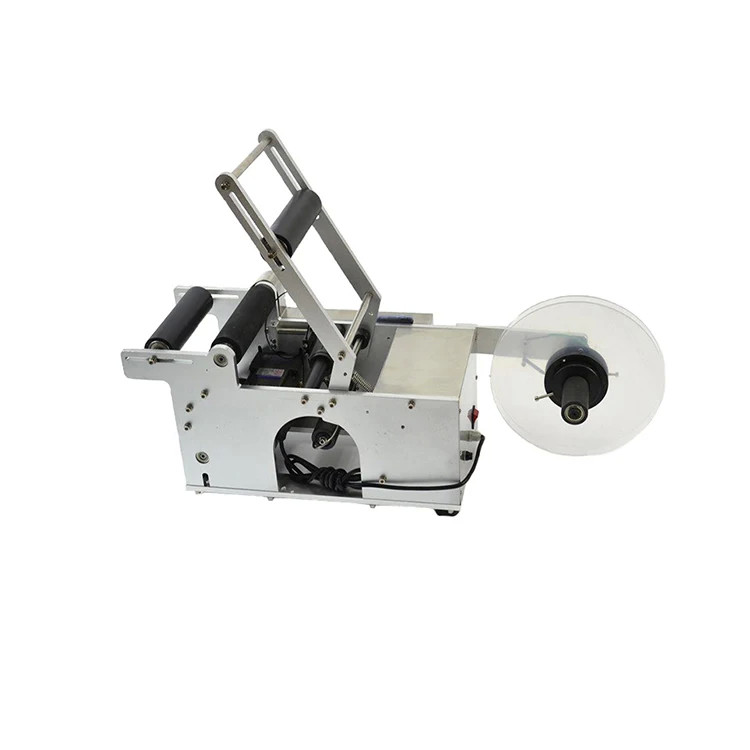 Hand Pressed Round Bottle Labeling Machine Semi Automatic 220V
