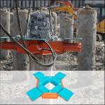 BYP500S square concrete breaker hydraulic square type pile head breaker CE