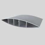 White Aluminum Rolling Shutter Profile 6063 Roller Shutter Slats