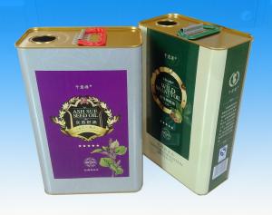 China 1000ml Olive Oil Tin Cans Waterproof Cooking Oil Tin Containers wholesale