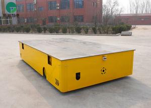 China Steerable Flatbed Cargo Heavy Duty Electric Platform Trolley wholesale