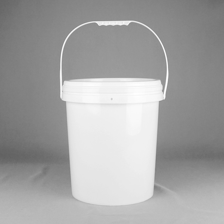 Round BPA Free Food Safe 4 Gallon Plastic Bucket With Plastic Handle