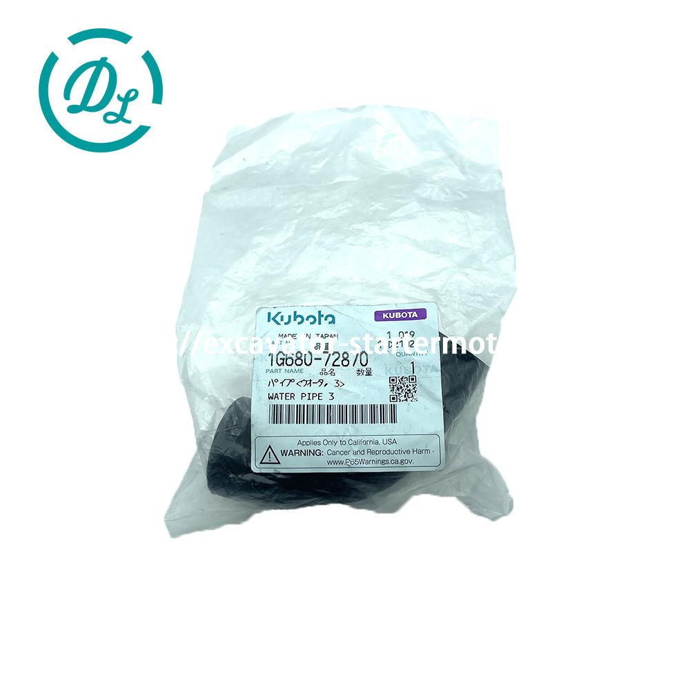 Excavator Engine Parts Water Hose Pipe 1G680-72870 D1105 V1505 Engine