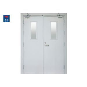 China Double Interior Escape Exit Iron Fireproof Steel Doors on sale
