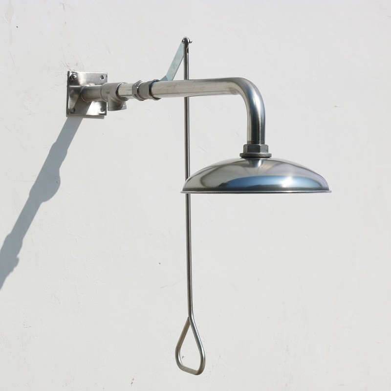 wall-mounted type stainless steel shower, emergency drench shower head