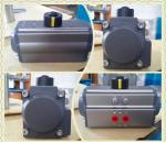 Double acting double effect pneumatic rotary actuator for butterfly valve or