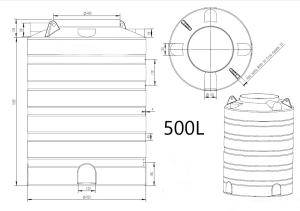 China Customizde OEM Rotational Molding Plastic Water Tank with Best Quality wholesale