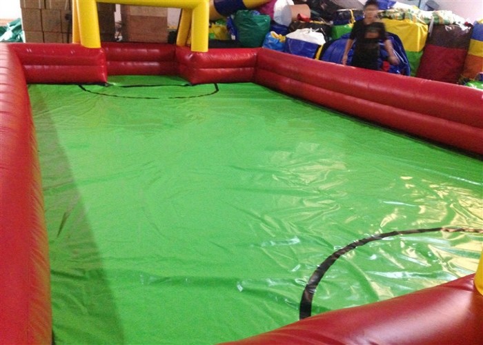 Customized Inflatable Football Field Interactive Sport Games Inflatable Water Soccer Field