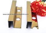 Box Section Stainless Steel Tile Trim , Square Edge Interior Decorative Profile