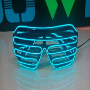 China cute window-shade glasses/el glasses/glow glasses wholesale