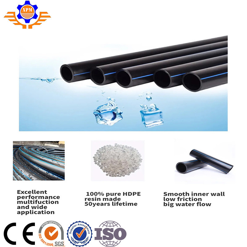 100 Sewage PE Pipe Extrusion Line High Production 120mm Screw Hdpe Pipe Extruder