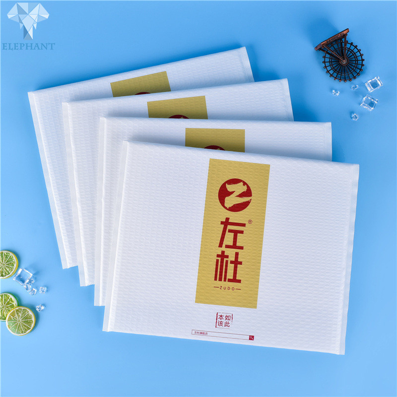 BPA Free Waterproof Colored Bubble Bags Gold Foil Stamping
