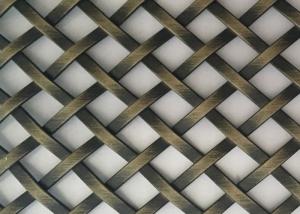 China 5ft Crimped Stainless Steel Decorative Wire Mesh Grilles 43.2% Opening Area wholesale