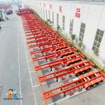 Air Suspension 12 Tyre Jost Type Container Semi Trailer