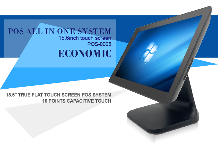 15.6 Inch LCD Main Display Bimi Windows USB WIFI POS Machine with Capactive Touch