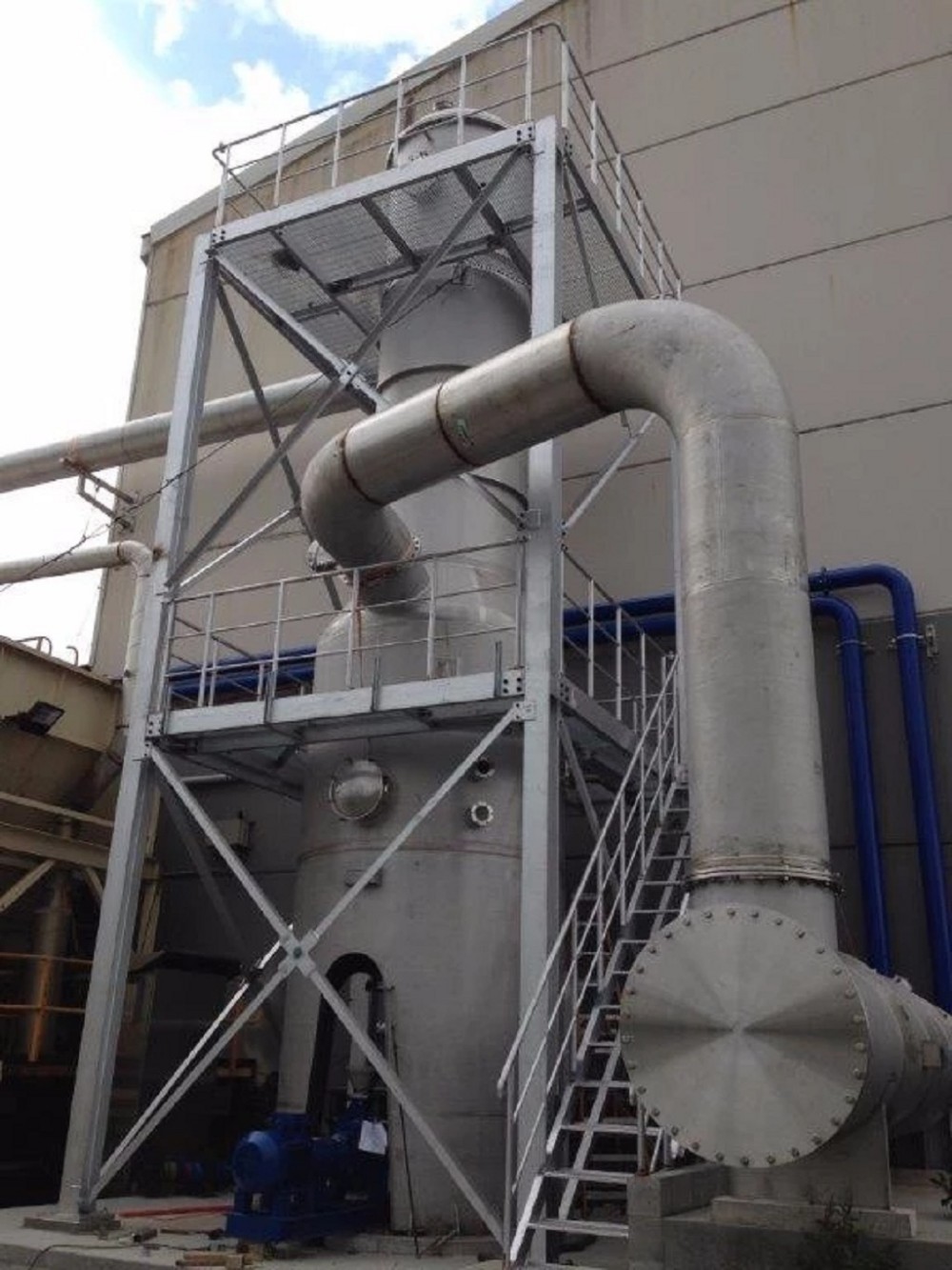 Long Service Industrial Heat Exchanger Life Multiple Effect Falling Film