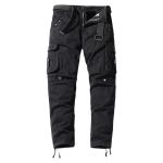 Streetwear Clothing 100% Cotton 29-38 Size Cargo Long Straight Pants With Belt