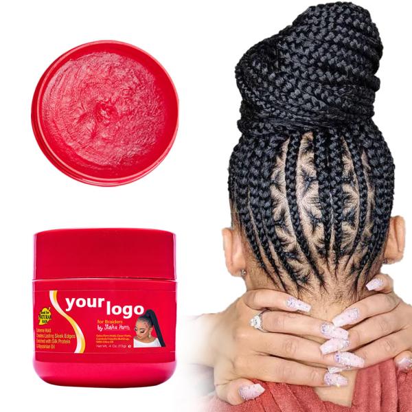 Free Sample Wholesale Hair Braiding Hair Styling Wax Hairline Braid Gel Custom