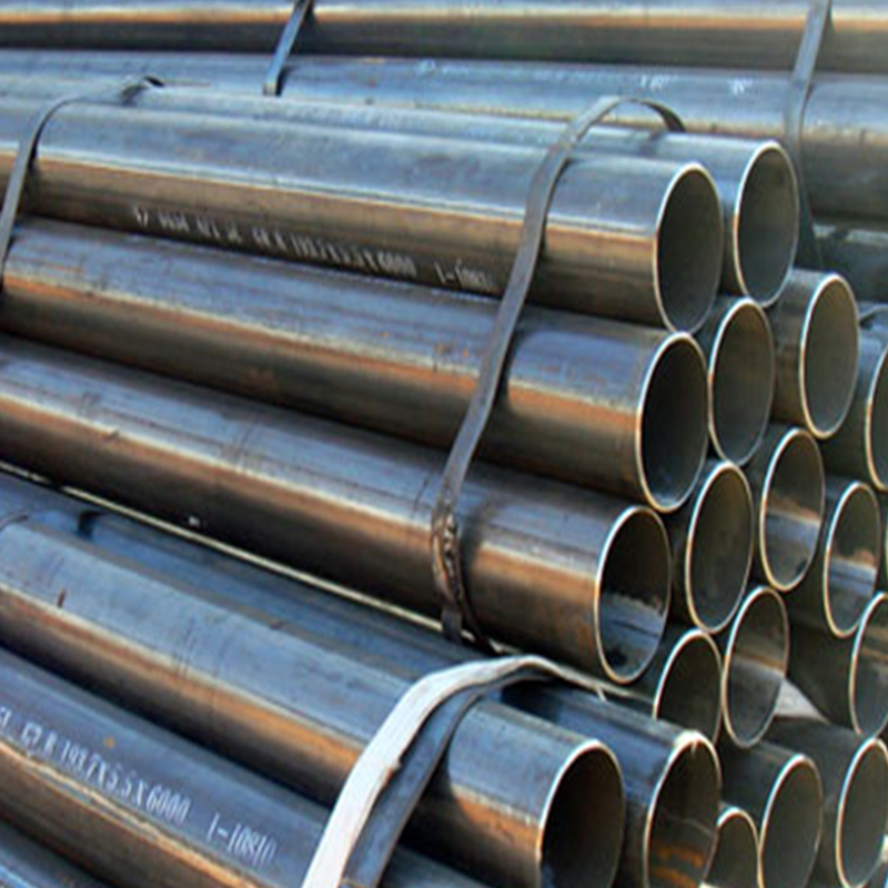 Round 10'' ERW Carbon Steel Pipes Hot Rolled RoHS Non Oiled Black Painted