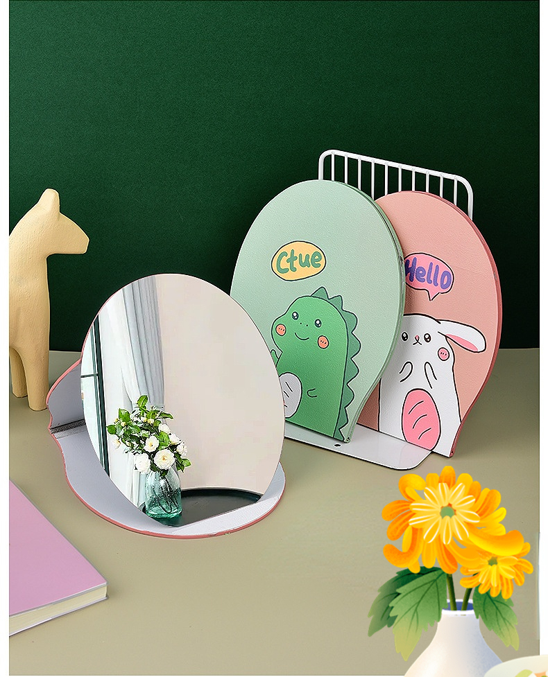 Customized LOGO Small Square Circle Dressing Makeup Mirror for Daily Occasions