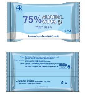 China Anti Virus Sterilized Wet Wipes Disposable Medical Grade Disinfectant Wipes wholesale